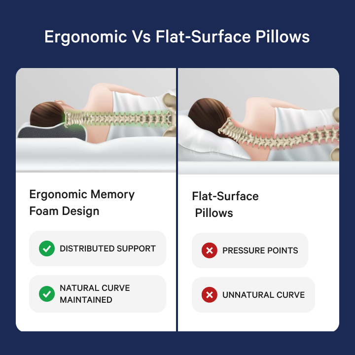 Side Sleeper Pillow - Neck & Shoulder Support | Derila